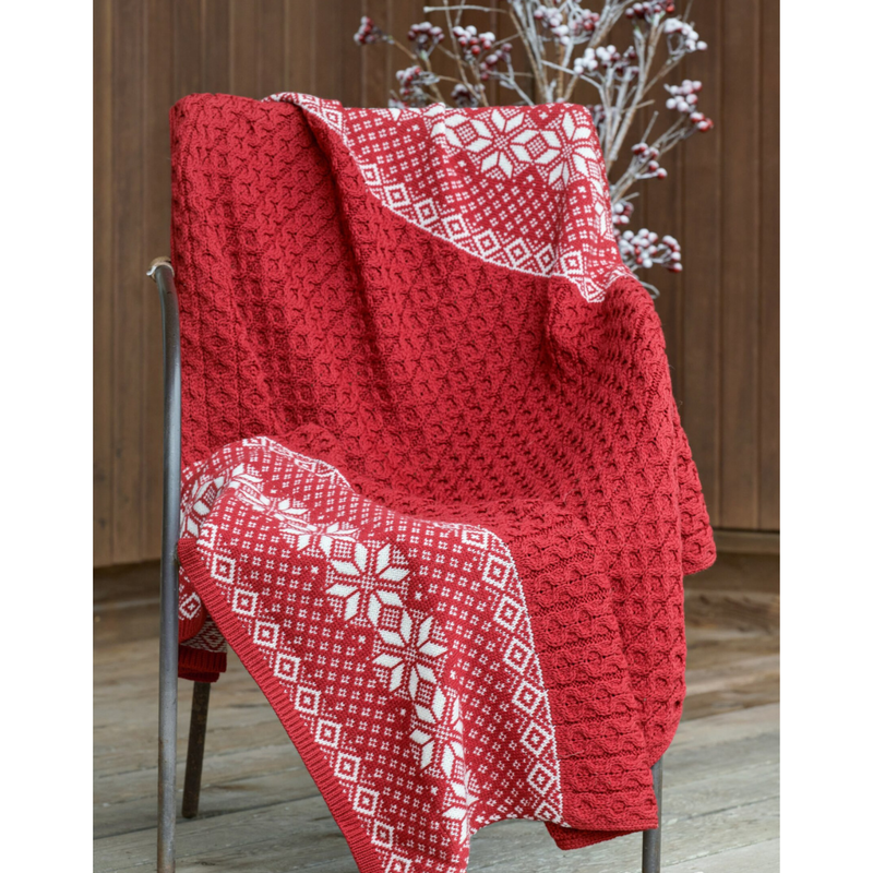 Christmas Jacquard Wool Throw